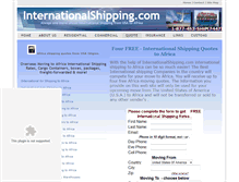 Tablet Screenshot of africa.internationalshipping.com